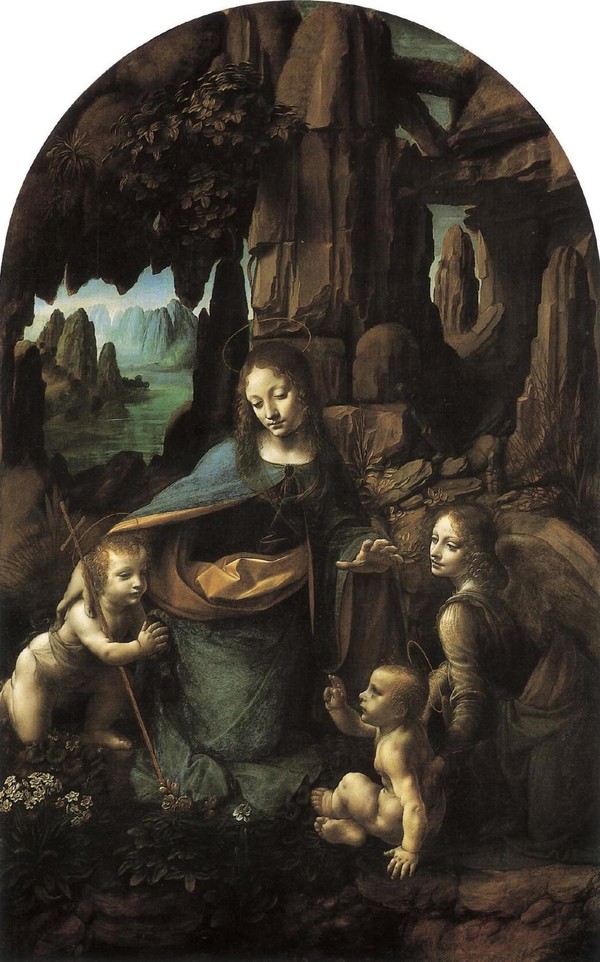 레오나르도 다빈치, ‘Virgin of the Rocks(바위 산의 성모)’, 15세기경