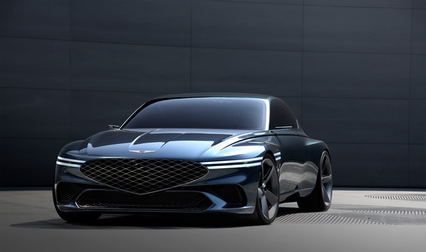 현대자동차그룹 고급차 브랜드 제네시스가 지난해 3월 공개한 쿠페형 전기 콘셉트카 ‘X 콘셉트’. (사진=현대차그룹)