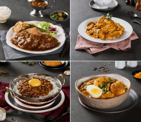 Chefood 블렌딩 카레를 활용한 다양한 요리 연출 이미지 [사진= 롯데푸드 제공]