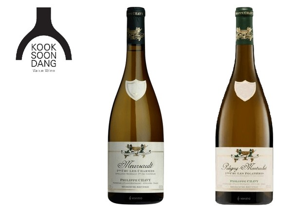 프랑스 부르고뉴 화이트와인 필립 샤비 와인 2종 [사진= 국순당 제공]
