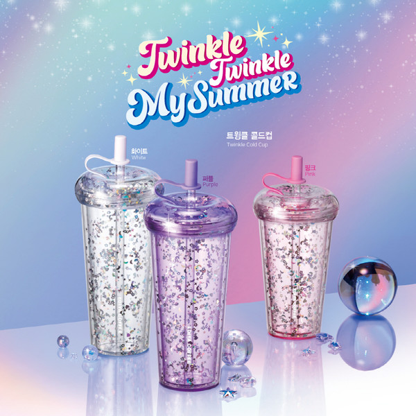 트윙클콜드컵 3종 [사진= 이디야커피 제공]