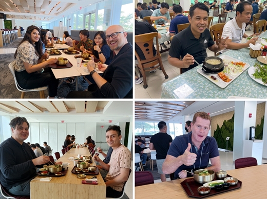 아워홈이 해외에서도 초복 날짜에 맞춰 몸보신 메뉴인 삼계탕과 영양밥, 녹두죽 등을 제공했다. [사진= 아워홈 제공]