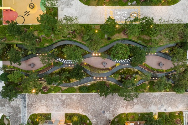 삼성물산 래미안 원베일리의 그린 캐스케이드 [사진=삼성물산 제공]