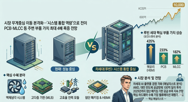 코스피 10000시대 이끌 주도주는?...“GPU 넘어 ‘AI 인프라 부품’ 시대로”